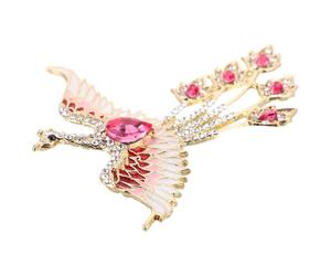 MALUGOGO Broche decorativo de moda con diseño de pájaro mítico para mujer, hecho de aleación de zinc con un diseño único y accesorio versátil para vacaciones u ocasiones