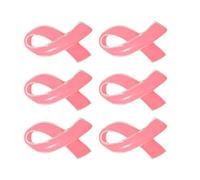 MALUGOGO Broches de Concienciación Cáncer de Mama 6 Piezas Pequeño Rosa Lazo Decorativo Pin para Mujer Campaña de Apoyo Ropa Accesorios