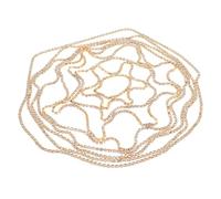MALUGOGO Cadena Dorada Cabeza Cristales de Imitación, Accesorio Delicado y Brillante para Boda y Compromiso, Tocado Elegante para Mujer y Niña