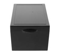 MALUGOGO Caja de almacenamiento para medicamentos de 6 agujeros, contenedor de bloqueo de luz, diseño acrílico anticaídas, con bandeja interior para escenarios médicos de emergencia, soporte portátil