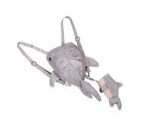 MALUGOGO Caprichoso tiburón ballena con múltiples compartimentos y correa ajustable para mujeres y hombres, bolsa cruzada de lona ligera con tiburón extraíble, salidas casuales y accesorio de viaje