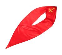 MALUGOGO Chal de oración de color sólido para coro, elegante satén reversible, bordado de cruz sagrada, para hombres y adultos, actuaciones de coro, ceremonias religiosas, forma de V, rosso