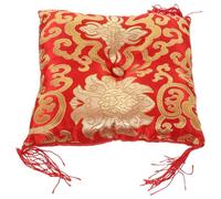 MALUGOGO Cojín para Cuenco Tibetano de Tela Amarilla, Práctico y Decorativo para Meditación y Protección del Cuenco en Hogares y Oficinas Color Aleatorio