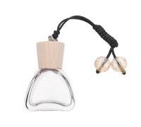 MALUGOGO Colgante de Botella de Perfume para Automóvil 12ml de Vidrio Negro Diseño Delicado, Mejora el Estado de Ánimo y Claridad Mental, Adecuado para Oficina