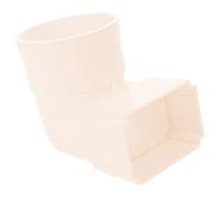 MALUGOGO Conector de lluvia de plástico blanco, adaptador de canalón de lluvia que reduce los desbordamientos de drenaje, fácil de instalar para entornos al aire libre, edificio, un sistema de agua de