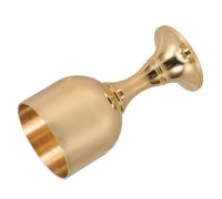 MALUGOGO Copa de vino de cobre vintage con acabado dorado, elegante copa de vino de pie alto, whisky, cócteles y bebidas de fiesta para decoración del hogar y escritorio