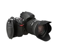 MALUGOGO Correa de mano de poliuretano cómoda negra y soporte de muñeca de plástico para filmación para cámara réflex digital Fuji con correa ajustable y estabiliza la videocámara