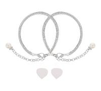 MALUGOGO Correas de Hebilla para Tacones Altos Gemas de Imitación y Perlas, Correa Anticaída Reutilizable para Mujer, Diseño sin Instalación, Accesorio Elegante para Zapatos de Tacón