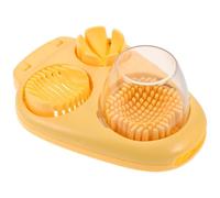 MALUGOGO Cortador Apertura Inoxidable Huevos de Acero de Multifuncional Abs con Diseño Integrado Amplia y Comidas Infantiles y Desayunos Escolares