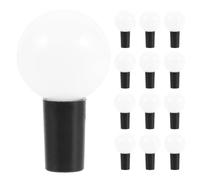 MALUGOGO Cubierta de repuesto para lámpara de globo hecha de material ABS resistente, 100 unidades, color negro, añade ambiente festivo e iluminación de bricolaje para guirnaldas de luces para