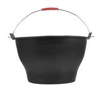 MALUGOGO Cubo para Construcción Pequeño Asa Cubo de Goma Resistente y Reforzado Capacidad Abierta 30 Cm X Fondo 17 Cm X Alto 17,5 Cm Multiusos para Obra y Mezcla de Estilo Aleatorio