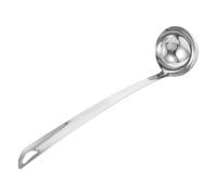 MALUGOGO Cucharón de Acero Inoxidable para Servir Sopa Diseño Colgante y Resistente, Utensilio Multifuncional para Diversas Técnicas de Cocina Cocina