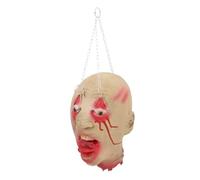 MALUGOGO Decoración de Cabeza de Miedo de Látex para Halloween, Accesorio Terrorífico para Fiesta en Casa Embrujada Diseño Realista y Colgante Resistente