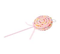 MALUGOGO Decoración de piruletas grandes para fiesta de cumpleaños, tela de plástico rosa, aspecto realista y mano de obra fina para decoración de escenas de festivales