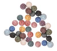 MALUGOGO Difusor de Piedras Volcánicas para Aceites Esenciales 42 Cuentas, Liberación Continua de Aroma para Coche y Otros Espacios