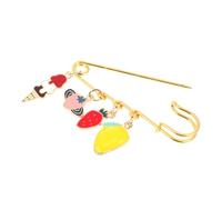 MALUGOGO Elegante broche de aleación para mujer, pin de solapa de dibujos animados, no es fácil de romper ni corroer, adecuado para ocasiones formales e informales, accesorio para suéteres y vestidos