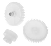 MALUGOGO Engranajes de Acero Inoxidable 3 Piezas para Picadora de Carne Eléctrica Doméstica 45 y 15/54 Dientes Accesorios para Embutir Salchichas Proceso de Molienda Suave en Cocina