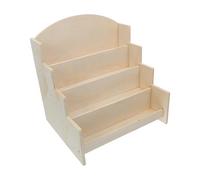 MALUGOGO Estantería de Madera para Cuentos Infantiles Organización de 4 Niveles y Exhibidor Integrado de Fotos para Lectura en Familia y Tiendas