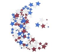MALUGOGO Estrellas de Madera Patrióticas, para Manualidades del Día, Paquete de 120 Piezas Forma de Varios Estilos