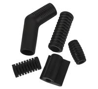 MALUGOGO Funda Protectora de Silicona 5 Piezas Negras, Diseño Flexible y Fácil Instalación para Palanca de Cambios de Motocicleta para Conducción en Difíciles
