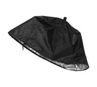 MALUGOGO Funda y Resistente al Desgarro para Cortadora de Carne, Cubierta Antipolvo de Tela Oxford Negra para Electrodomésticos de Cocina Hogar