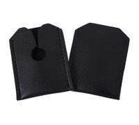 MALUGOGO Fundas Protectoras Estuche Negro de Cuero Artificial 2 Cubierta Estética y Duradera para Cabezal de Afeitadora Manual para Viaje