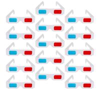 MALUGOGO Gafas 3D Anaglifo Rojo Azul de Papel para Películas, Pack 40 Unidades, Gafas 3D para Cine y Juegos, Accesorio Ligero y Desechable para Visión Tridimensional