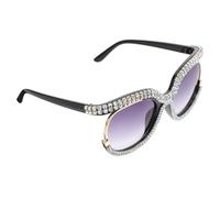MALUGOGO Gafas de sol resistentes al viento para mujer, antideslizantes y con características de alivio de presión, marco de plástico negro clásico, diseño moderno, para sesiones de fotos elegantes y