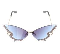 MALUGOGO Gafas sin Montura Diseño y Decoracion Verano, Gafas de Sol de Fiesta Protección UV y Material de Resina para Días Soleados