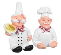 MALUGOGO Ganchos Adhesivos para Pared Forma de Chef, sin Taladro, 2 Piezas (soporte para Enchufe y Soporte para Pie), Ganchos de Cocina Autoadhesivos para Organización en Color Aleatorio