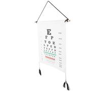 MALUGOGO Gráfico Visual de Pared para Examen Vista Impresión Clara, Marco de Madera y Tela de Algodón Terylene, Adecuado para Uso en Escuelas y Familias