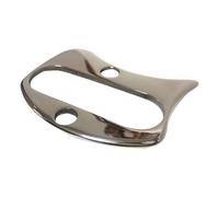 MALUGOGO Herramienta Guasha de Acero Inoxidable Placa Raspadora, Diseño Plata Eficazmente para Masaje Corporal y Facial para Cuello, y Piernas