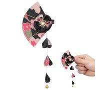 MALUGOGO Horquilla de Estilo Japonés Hecha a Mano Tela de Flores de Cerezo y Borla, Decoración Cabello, Protección contra Caída, Adecuado para Fiestas y Viajes Estilo Varios estilos