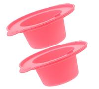 MALUGOGO Inserto de cera de silicona con calentamiento uniforme y fusión eficiente, 2 unidades de 400 ml de capacidad para calentador de cera para el hogar y depilación