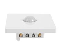 MALUGOGO Interruptor Inteligente Plástico Blanco Sensor de Movimiento Infrarrojo Control sin Contacto Función de Retardo Automática para Baño y Pasillo