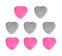 MALUGOGO Juego de 8 esponjas de maquillaje en forma de corazón para cara y cuerpo, material de lona y pelusa, fácil manejo y ahorro de polvo para aplicación suelta y base