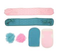 MALUGOGO Juego de Guantes Exfoliantes de Baño Adultos, Fibra de Algodón sin Olor, Elimina Polvo y Exceso de Aceite, Set de 1 Pieza en Varios Colores Color Aleatorio