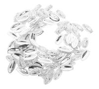 MALUGOGO Kit de Adornos para Uñas 3d Dijes Virgen María y Estatua de Buda en Aleación Plateada, Resistente Decoloración, Adecuado para Manicura y DIY en Casa, 100 Piezas