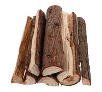 MALUGOGO Leños de Abedul Natural 25 Cm Corteza, 8 Piezas de Leña Seca para Chimenea Interior y Exterior, Decoración Rústica para Jardín, Accesorios para Fogatas y Barbacoas