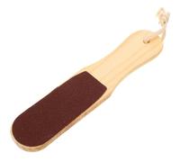 MALUGOGO Lima para Pies de Doble Cara Mango de Madera, Removedor de Callos para Pedicura, Herramienta Eficaz para Eliminar Durezas y Piel Muerta Pies