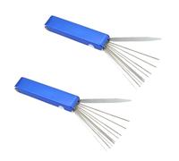 MALUGOGO Limpiador de puntas de antorcha sin deformación, kit de herramientas de limpieza de chorro de acero inoxidable para limpiar pequeños chorros y pasajes para motocicletas y ATV