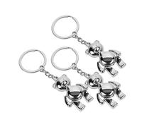 MALUGOGO Llavero de Oso en Aleación de Zinc 3 Piezas Diseño Original y Tacto para Decoración de Bolso y Obsequio Práctico