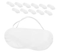 MALUGOGO Máscara para Dormir de Poliéster 12 Piezas, Antifaz Transpirable y, Cubre Ojos Bloqueador de Luz para Viajes, Descanso en Casa y Oficina
