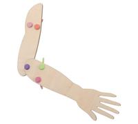 MALUGOGO Modelo Anatómico de Articulación del Brazo Portátil para Estudiantes Estructura Realista de Madera y Goma Adecuado para Aprendizaje de Biología en Aulas