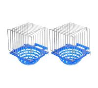 MALUGOGO Nido para Canarios de 2 Piezas Construcción Resistente y Bien Ventilada, Caja Colgante para Jaula de Mascotas Adecuado para Pinzones y Canarios