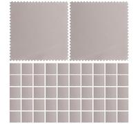 MALUGOGO Paños para Pulir Joyas de Plata 8x8 Cm, 10 Unidades, Gamuza Gris, Paño de Limpieza para Relojes y Collares, Toallitas Portátiles sin Agua para Mantenimiento y
