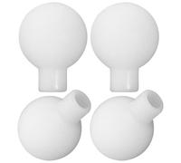 MALUGOGO Pantalla de lámpara de bola de globo 100 piezas de 1,9 cm, cubiertas de cuentas esmeriladas para cadena de luces LED, decoración de fiesta al aire libre