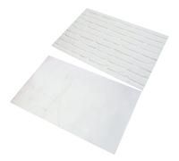 MALUGOGO Papel de fondo de ladrillo impermeable de doble cara para fotografía de alimentos y colocación plana, papel recubierto reutilizable, patrón de textura de varios colores