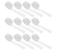 MALUGOGO Parche Absorbente de Sudor para Cuello y Camisas, Adhesivo Autoadhesivo Recortable 2,5 Cm X 5 M, 12 Rollos de Color Claro, Protector Invisible para Ropa, Uso Diario y Cuidado