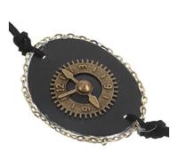 MALUGOGO Parche de un solo ojo con patrón punk retro para adultos, cómodo antifaz de aleación de aluminio y poliuretano con uso sin estrés, adecuado para Halloween y fiesta, cosplay, color aleatorio